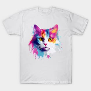 Cute colorful Kitty T-Shirt